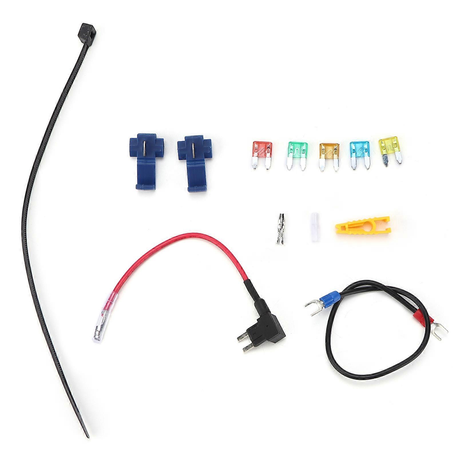 12pcs/set Add A Circuit Adapter Fuse Tap Holder ATM APM Blade Fuse for Car Recorder Alarm GPS DVD Player