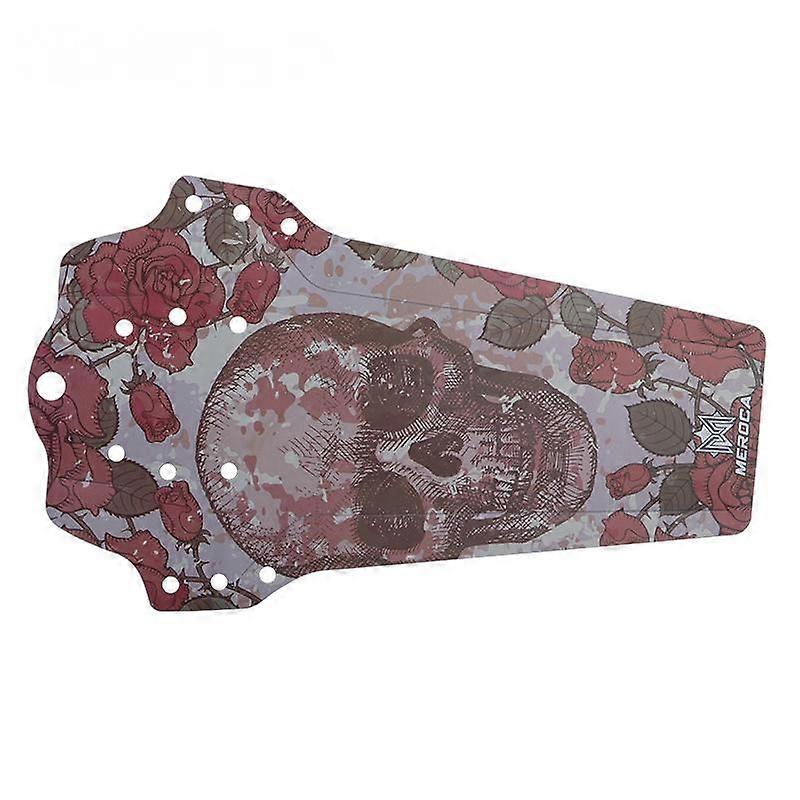 2 mud flaps for mountain bikes colorful mud removal tiles for mountain bikes simple weight reduction mud flaps for bicycles ( skull)