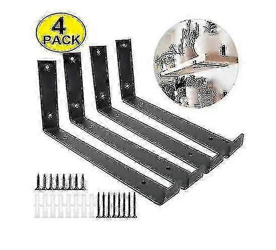 Shelf Brackets, 4pcs Industrial Shelf Angle Braces Brackets For Rustic Shelf