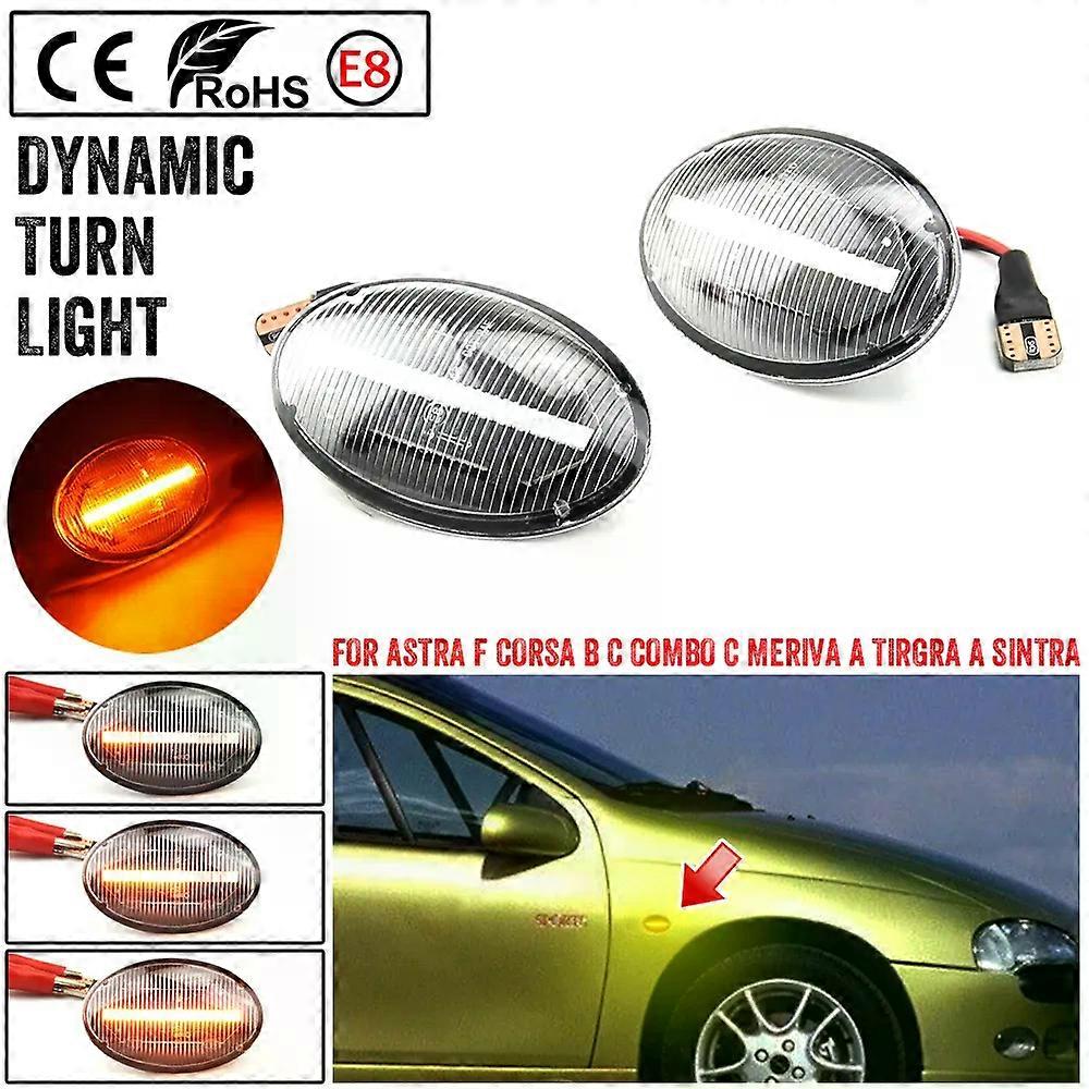 Dynamic LED Flashing Turn Signal Side Marker Lamp Car Light For Opel Combo C B Tigra A Astra F Meriva A Corsa C B Sintra Vita