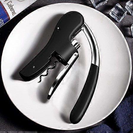 Wine Bottle Opener Vertical Lever Corkscrew with Foil Cutter Spiral