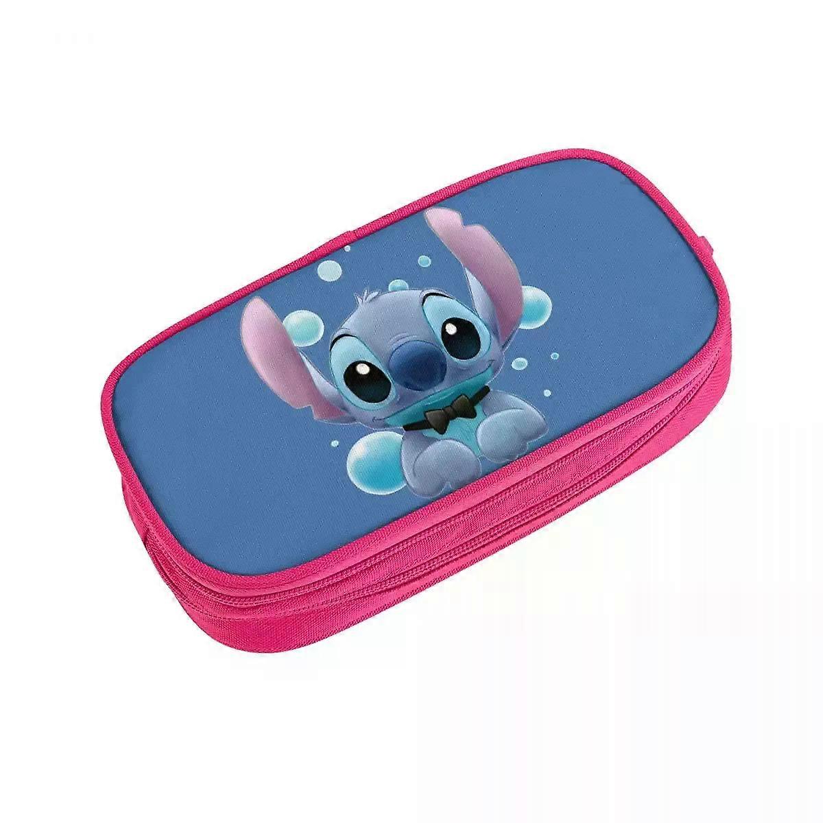 t1703 Cute Funny Lilo And Stitch Pencil Case Stitch Movie Pencilcases Pen Box for Student Capacity Bag Students School Gift chyd1703
