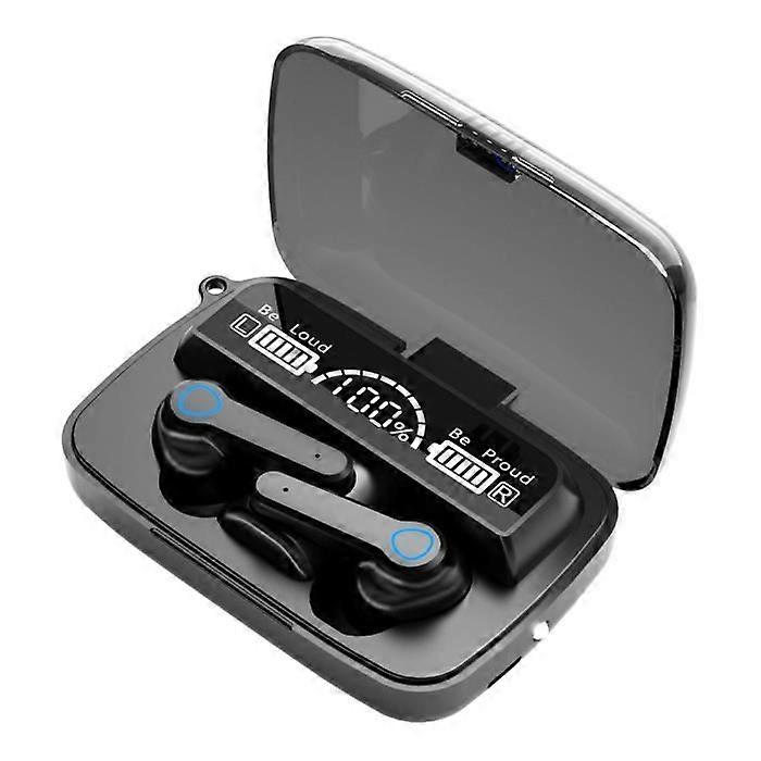 Wireless Headphones - M19 - Black - Magnetic Induction - Power Display - 5.1