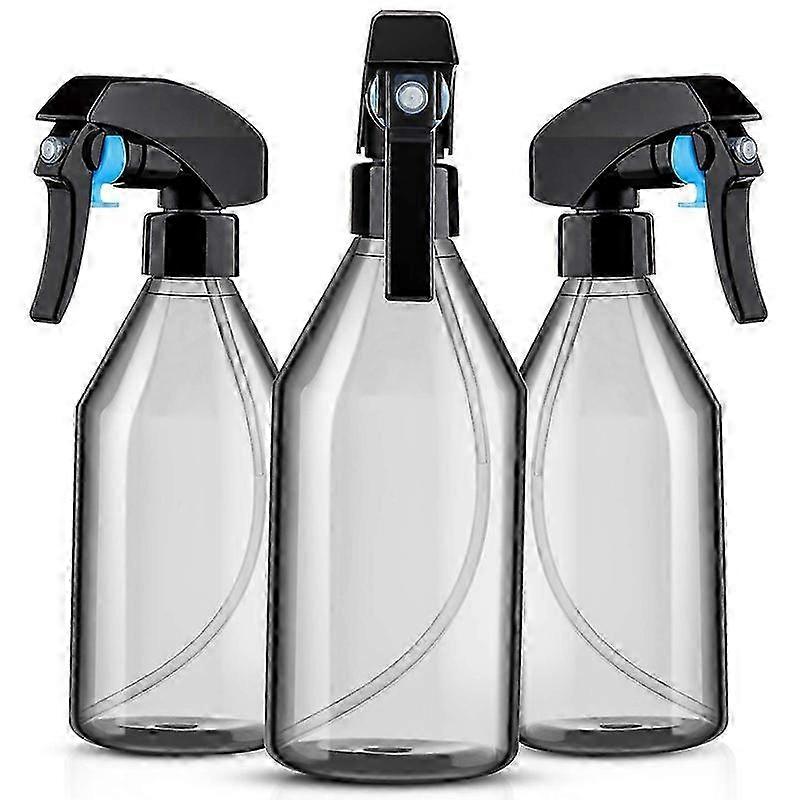 Plastic Spray Bottles compatible Cleaning Solutions10OZ Reusable Empty Container With Durable Black 