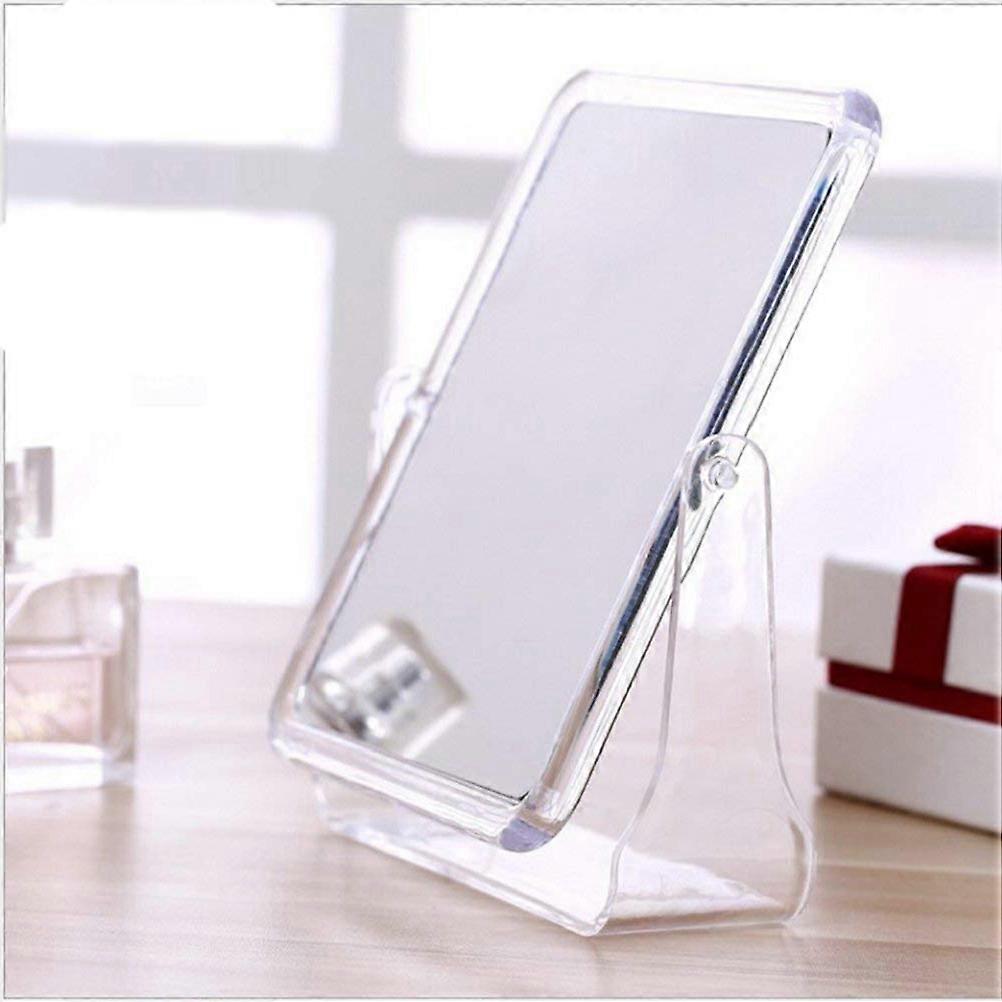 Double-sided swivel makeup mirror (large, transparent)