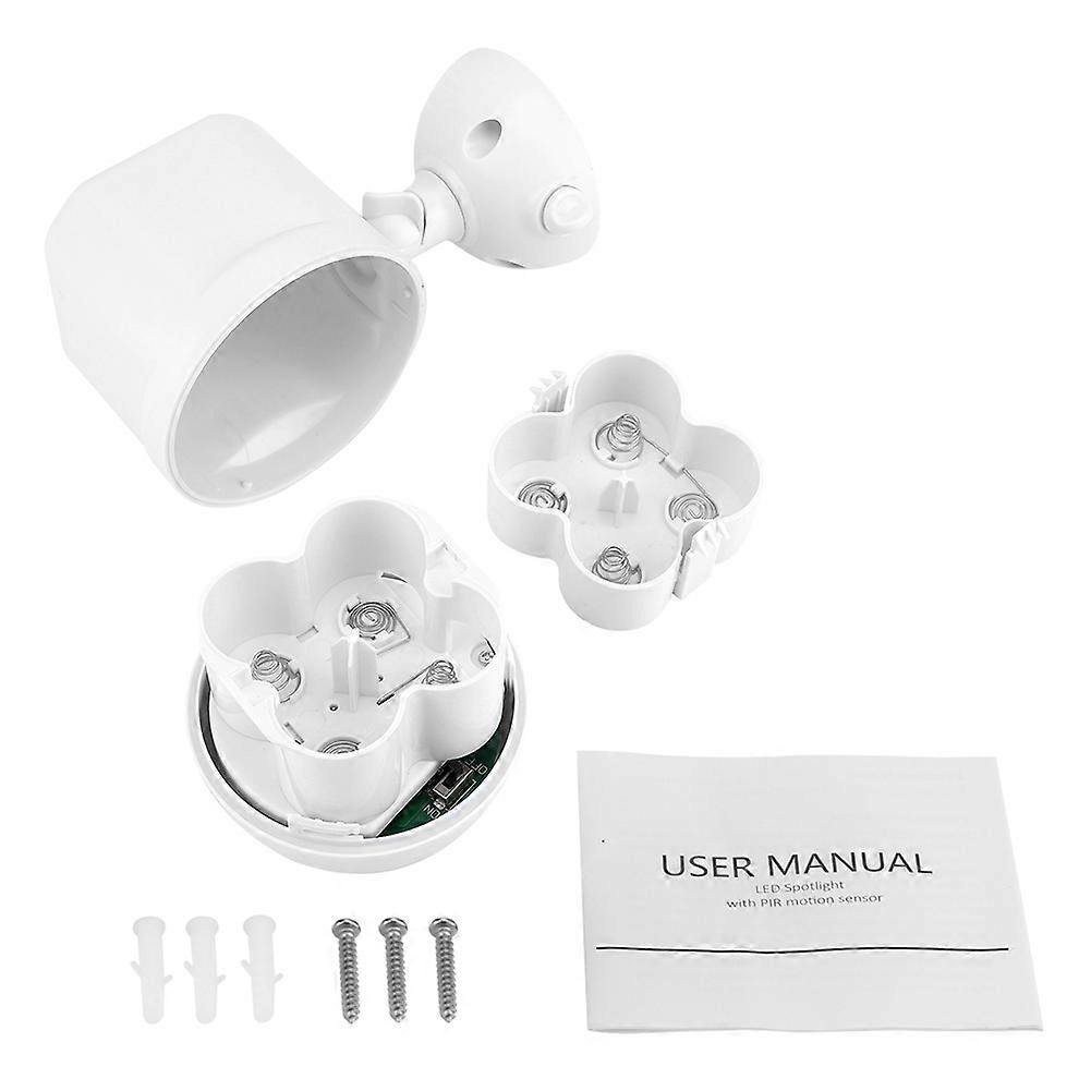 360 - Degree Rotatable 4 - LED Wall Lamp with Motion - Sensor Spotlight