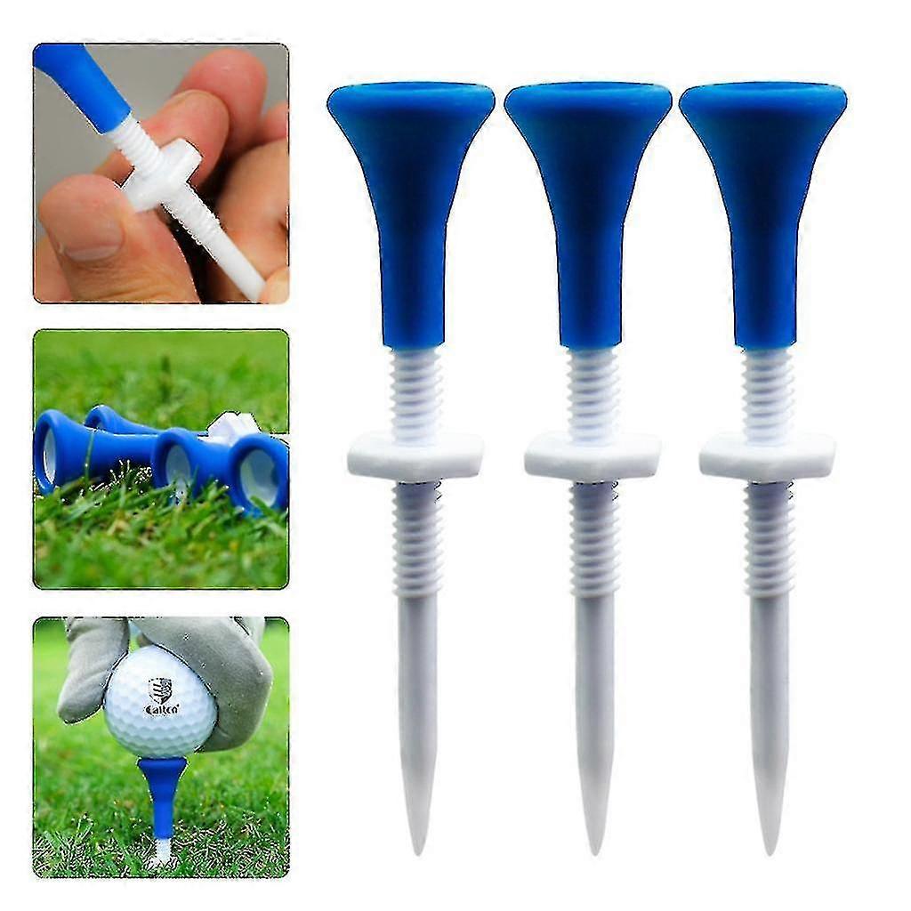5Pcs Adjustable Golf Tees with Ball Holder - Durable Golf Accessories