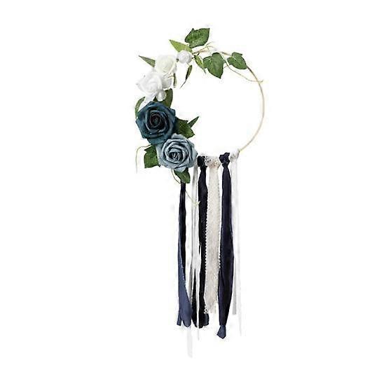 Simulation Wreath Handmade Artificial Flower Fine Workmanship Festive Wall Hanging Party Decoration Wreaths