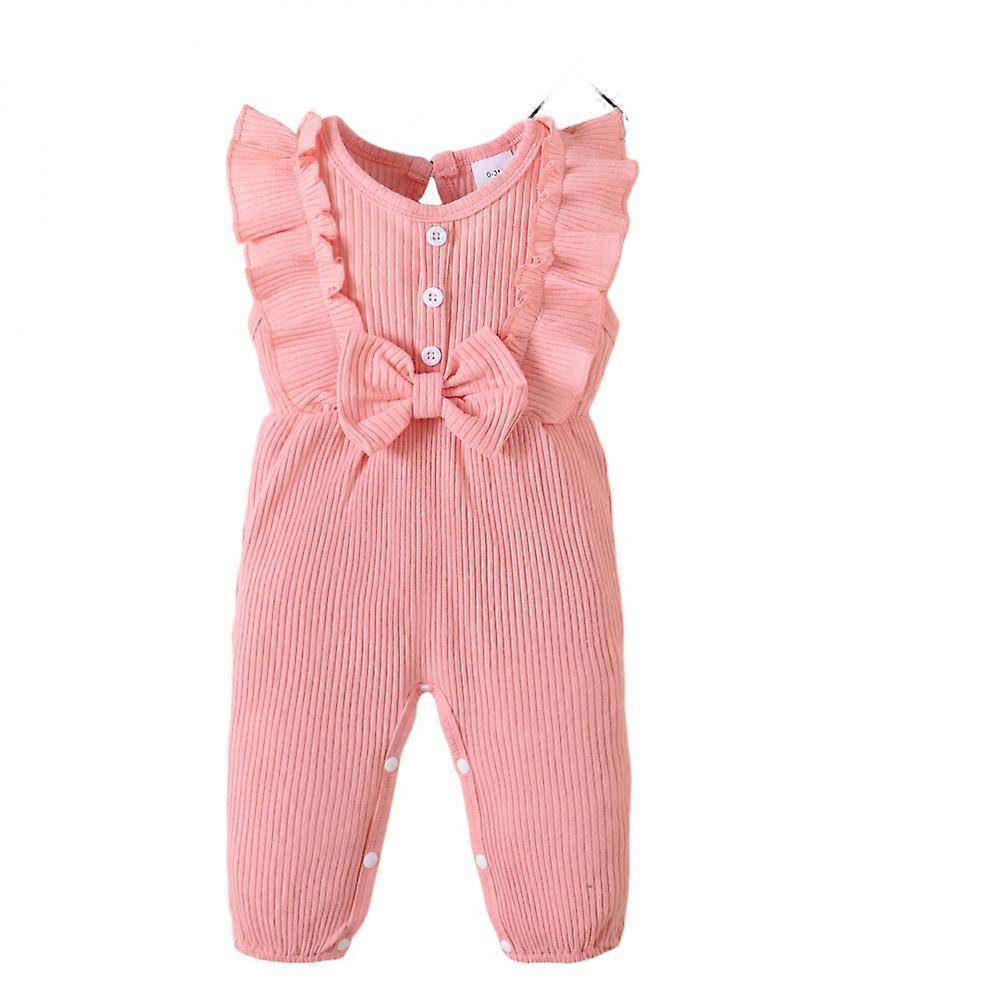 Nyfödd Baby Flicka Kläder One Piece Jumpsuits Kläder Kortärmad Rompers Sommarkläder för barn