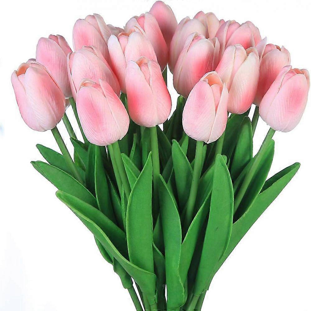 Wedding Arrangements Artificial Tulips, Durable Silky Soft Texture Bouquet for Easy Maintenance, 10 Pcs