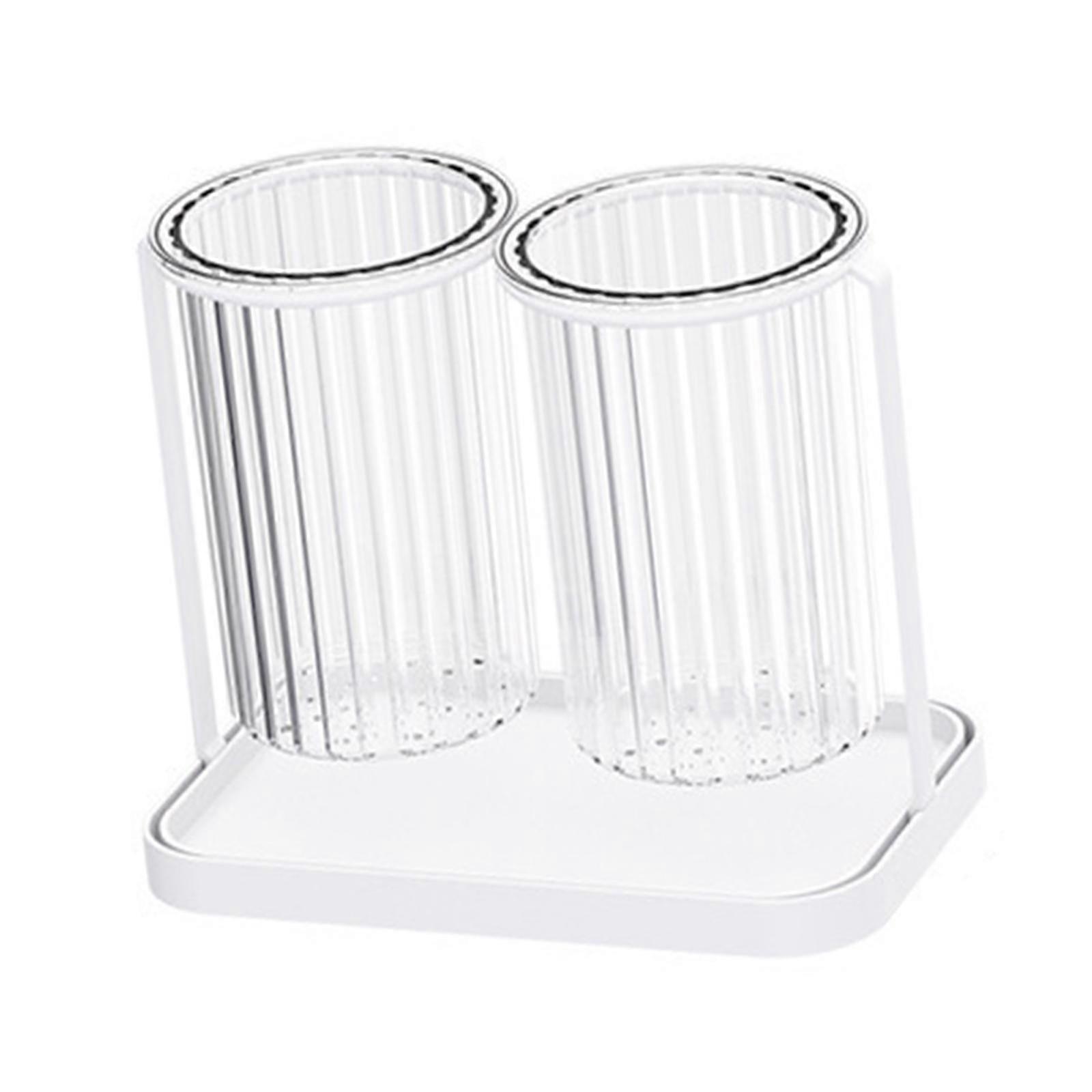 Draining Chopstick Cage Cutlery Storage Caddy White