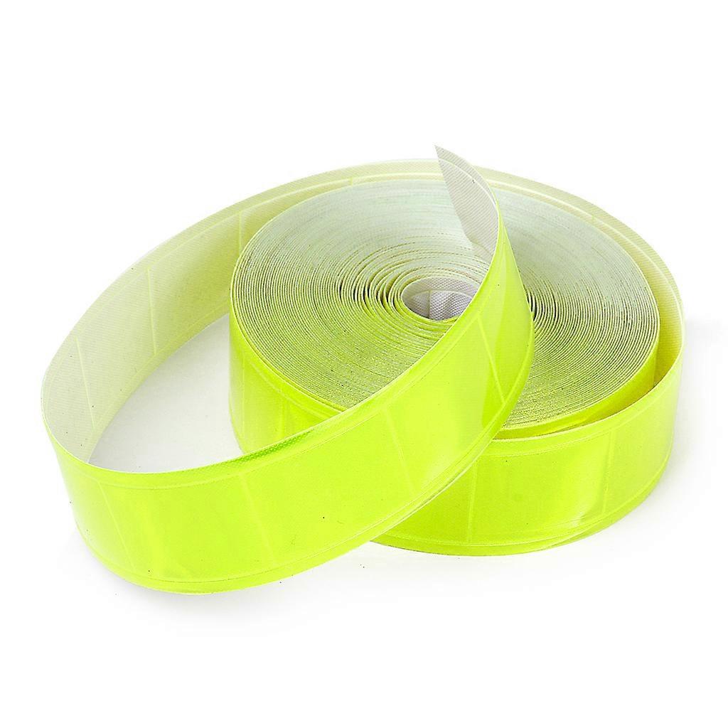 Lightweight Flexible Yellow Gloss Sew On Reflective Tape Safety Caution Tape