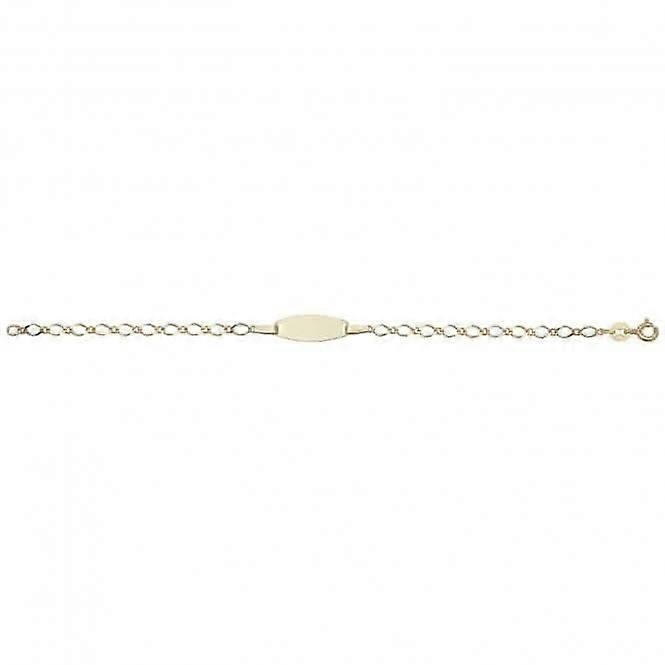 9ct Yellow Gold Babies ID Bracelet BR056