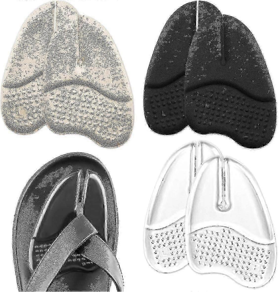 3 Pairs Metatarsal Pads For Flip Flops, Gel Metatarsal Pads For Flip-flops Thong Sandals, Forefoot Pads For Thong Sandal - KeJ