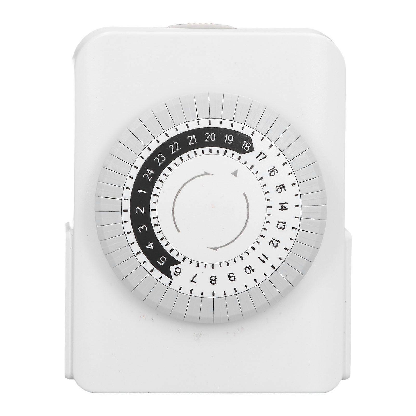 24 Hour Plug in Timer 15A Mechanical Outlet Timer Smart Timing Socket US Standard 125V 60HZ