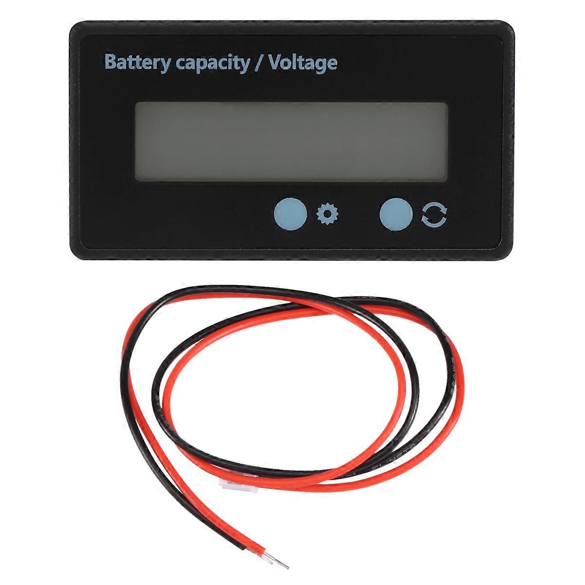 Lcd Battery Capacity Monitor Gauge Meter,Waterproof 12V/24V/36V/48V