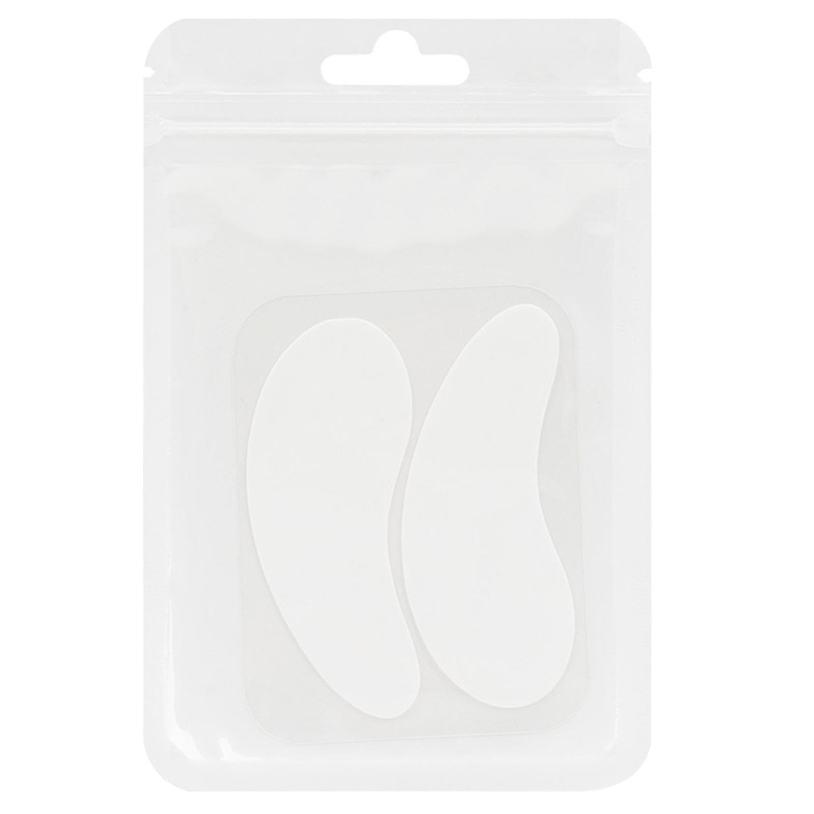 1 Pair Eyelash Perm Silicone Eye Pads Eyelash Lash Lifting Curler Patches Tool Under Eye Pads Silicone Reusable Eye Pad White
