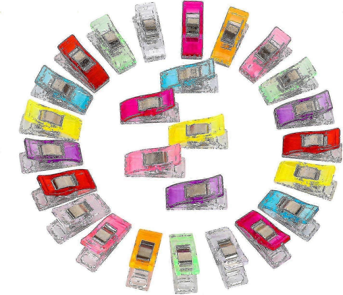 50 Pcs. Multipurpose Colorful Sewing Clips for Cloth Binding