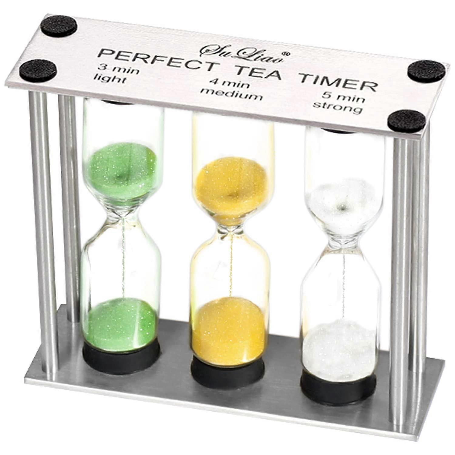 Small Colorful Sand Timer Hourglass for Classroom and Home Decor - 3 Minute Timer, Decorative Glass, Vibrant Colors