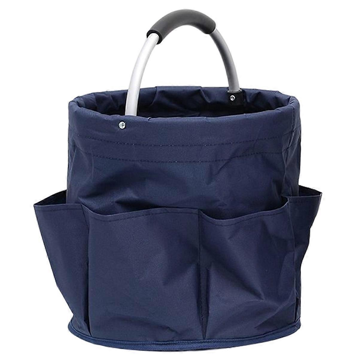 Outdoor Camping Storage Basket Portable Picnic Basket with Handle,A