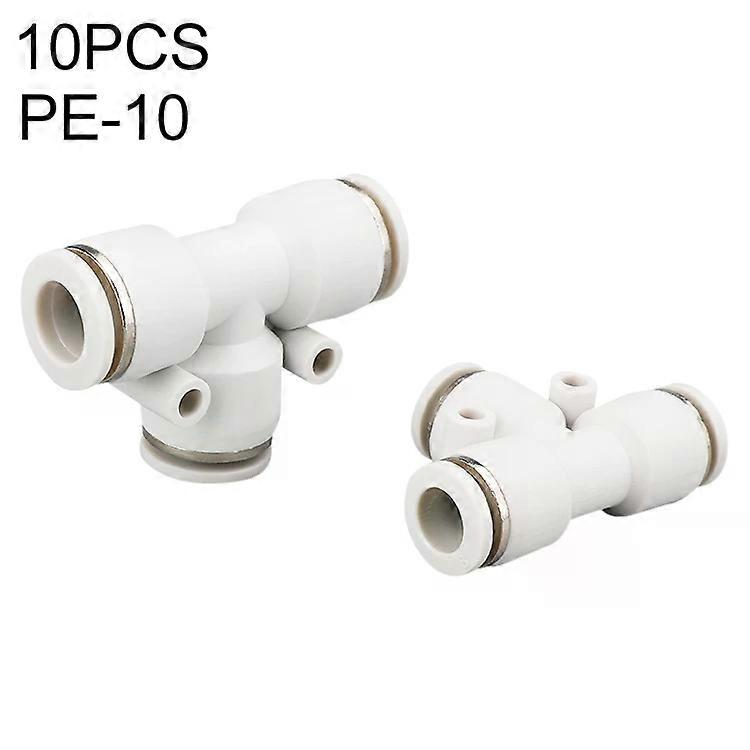 PE T-Type Tee Pneumatic Quick Fitting Connector-10pcs PE-10 by