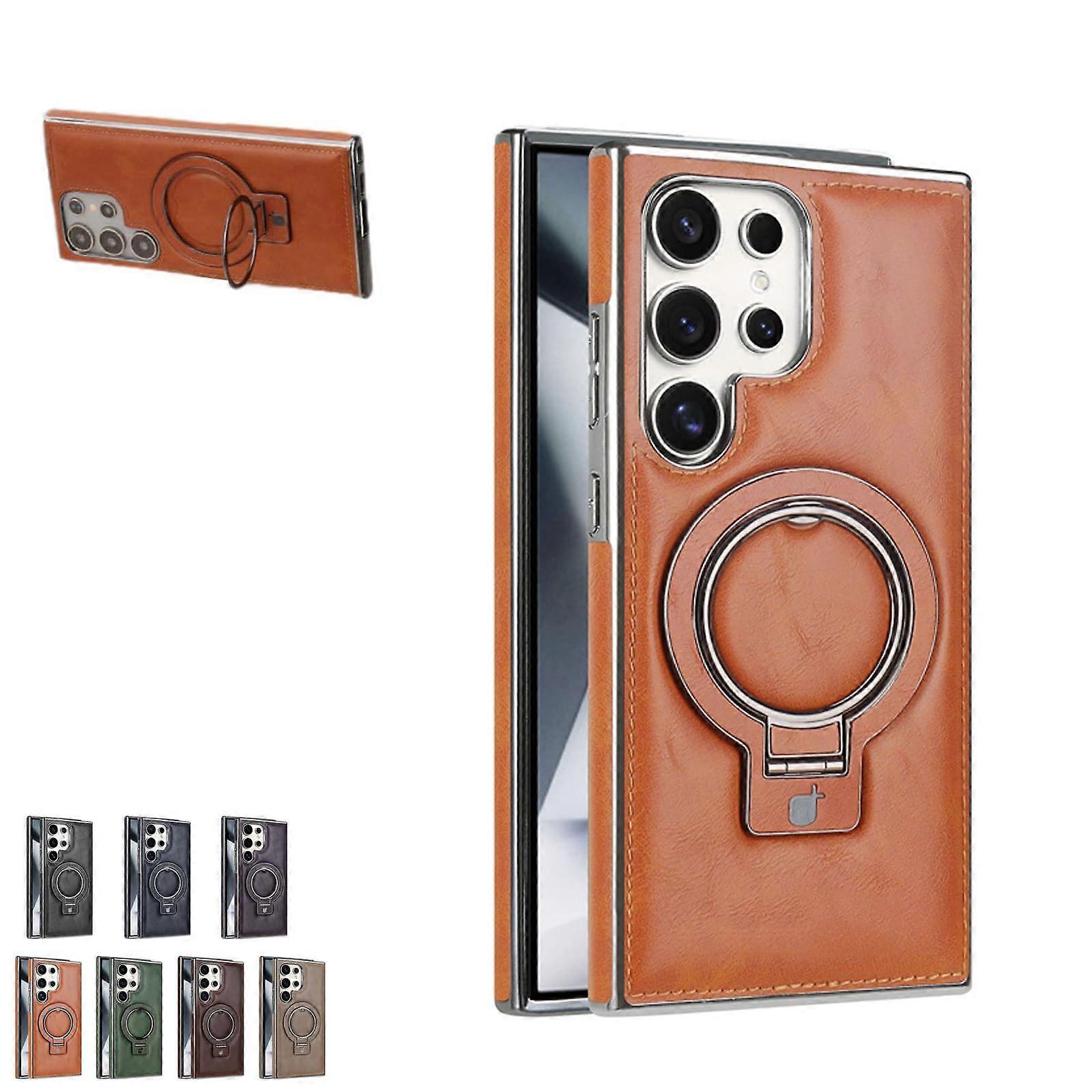 Leather Phone Case for S24 Business Usage