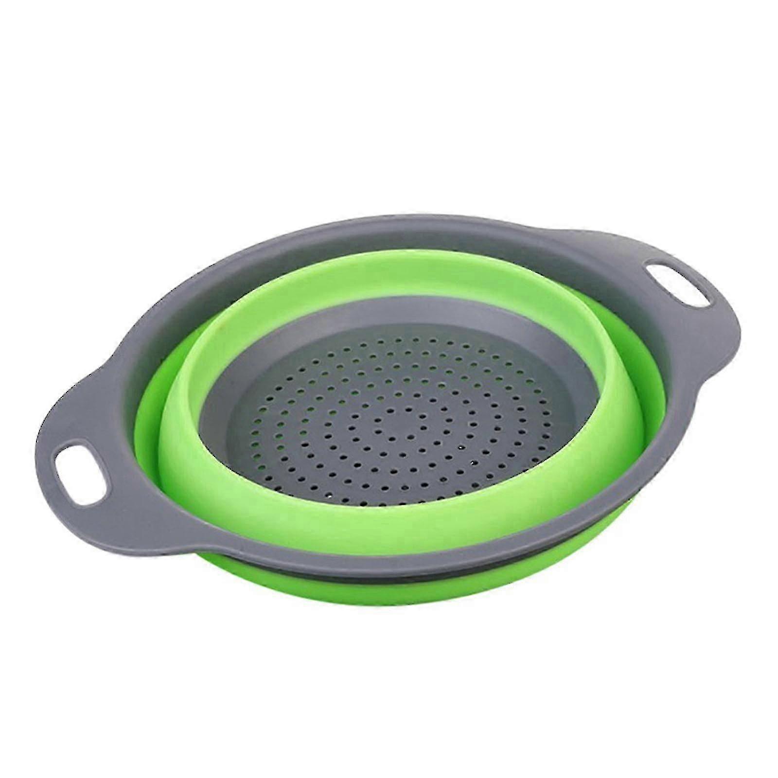 Foldable Silicone Colander Fruit Vegetable Washing Basket Strainer Kitchen Tool