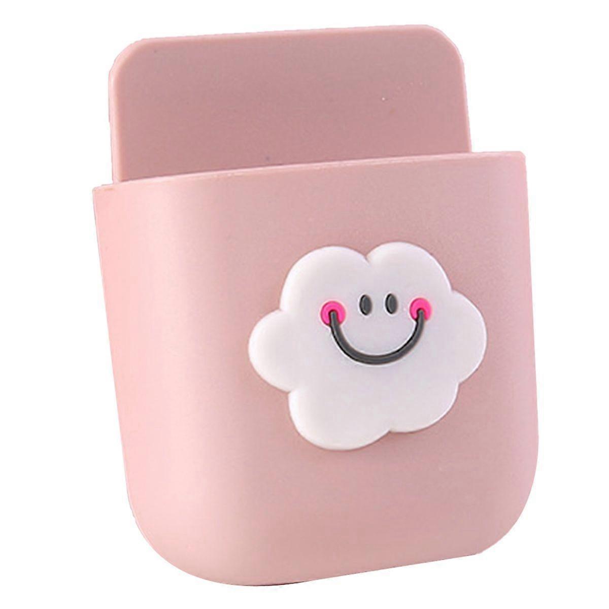 Cartoon Storage Box Wall Mounted Storage Container Cute Phone Storage Box for Home Decoration(Cloud Pattern )