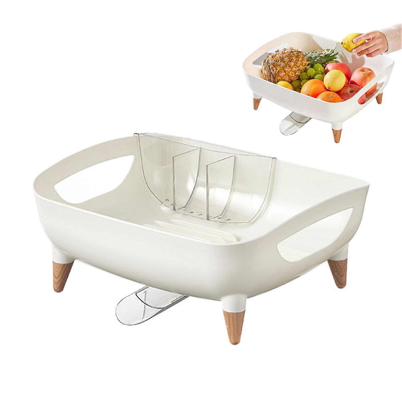 Dish Drying Rack for Kitchen Counter Large Capacity with Utensil Chopstick