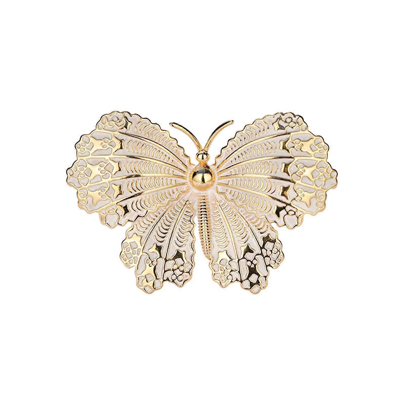 High-end enamel butterfly brooch