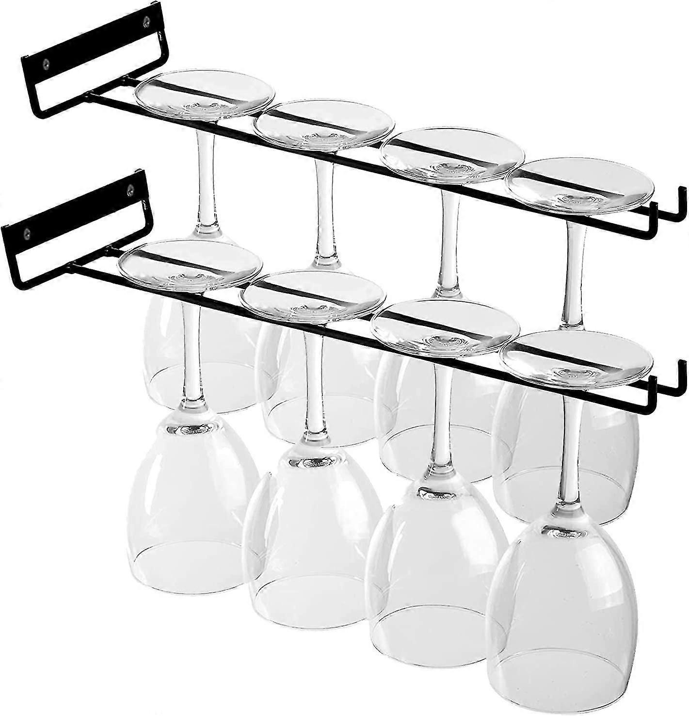 قطعة الزجاج السكك الحديدية، ستيموير الرف، النبيذ الزجاج حامل، النبيذ الزجاج الرف، الحديد ستيمواري حامل تحت مجلس الوزراء، لمطبخ بار المنزل