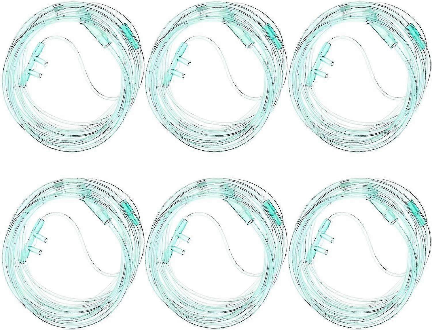 6db 2m orroxigén-kanül zöld puha cső felnőtteknek