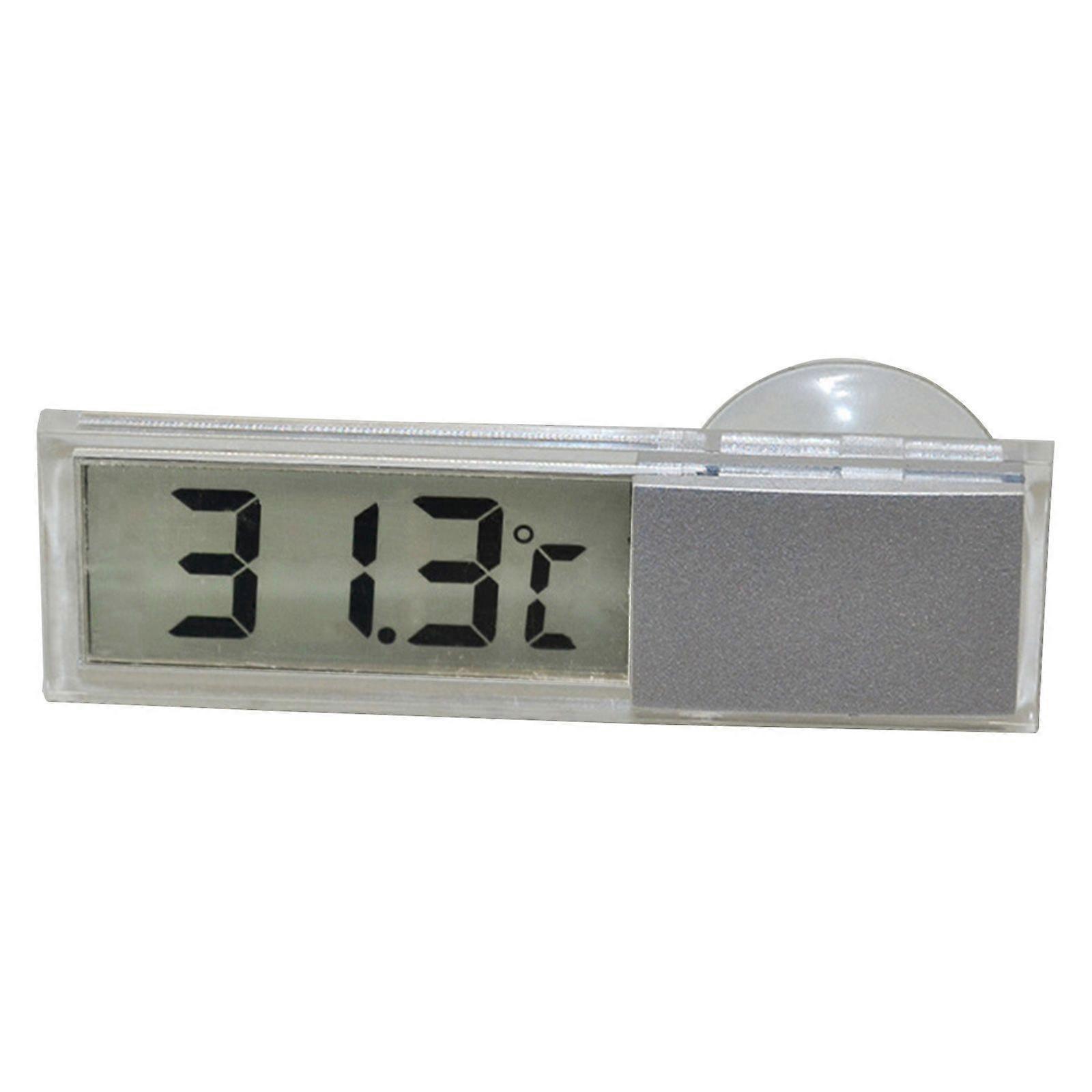 Mini Car Digital LCD Clock/Temperature Display Electronic Clock / Thermometer