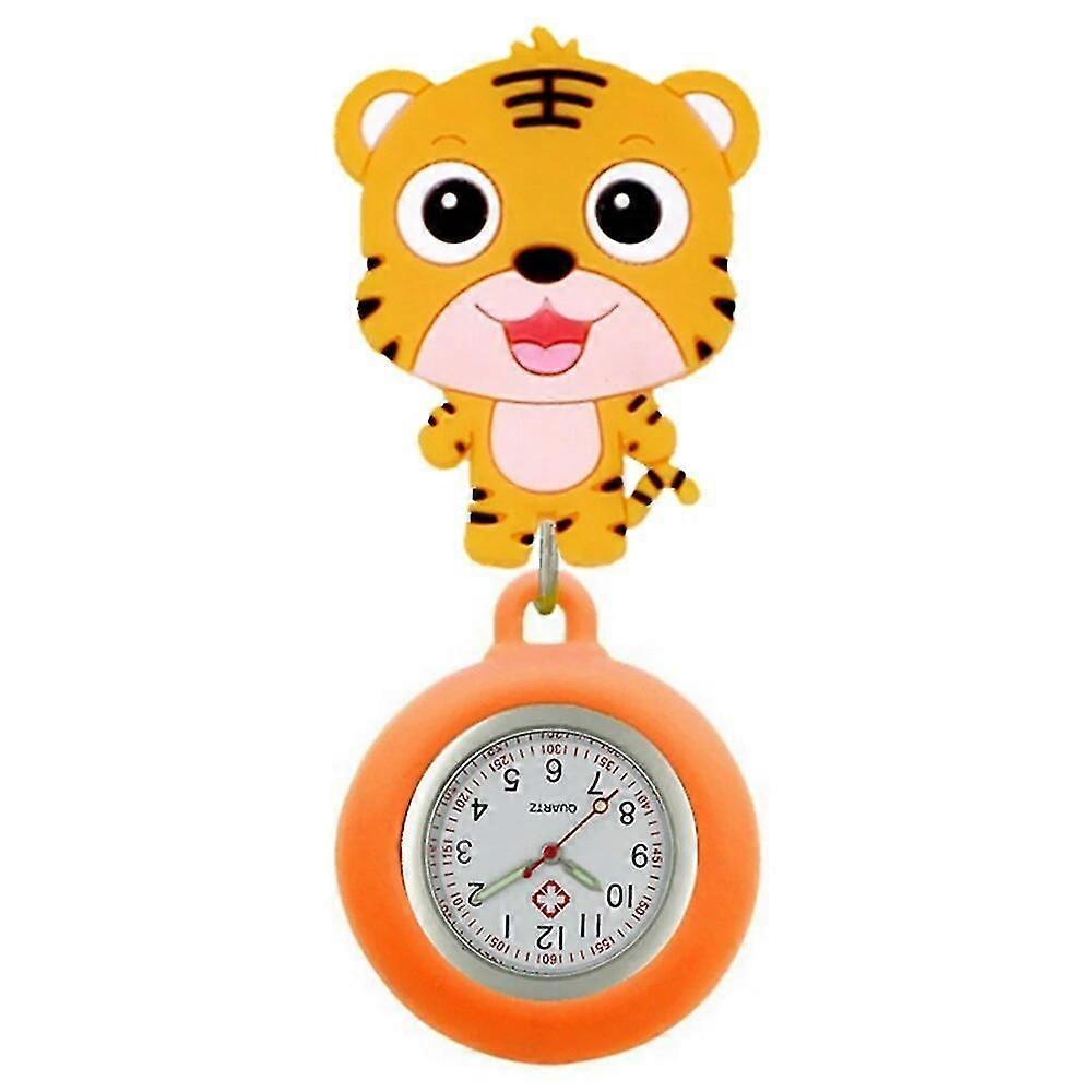 ساعات جيب قابلة للتمدد برسوم كرتونية جميلة على شكل حيوانات أسد وباندا وديناصور ووحيد القرن وممرضة وطبيب وبكرة شارة وساعة مستشفى للطلاب
