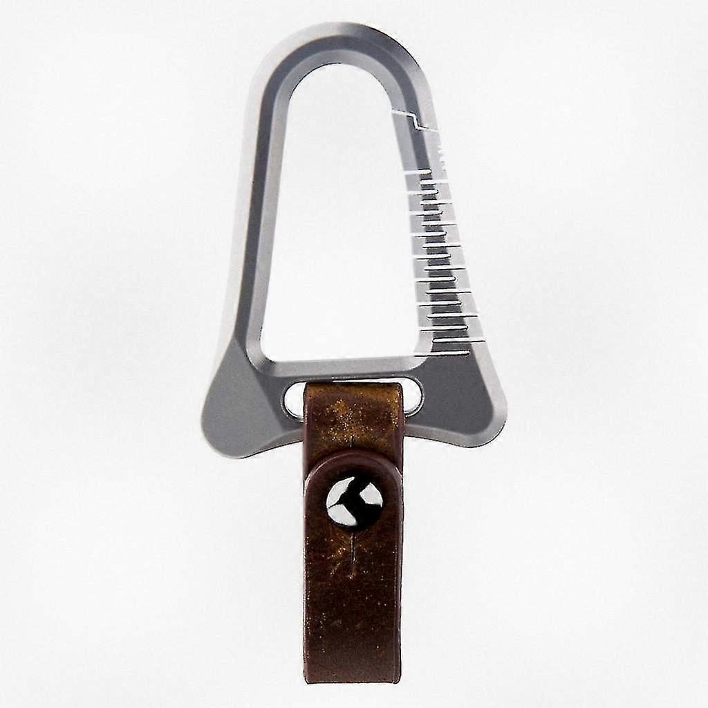 Durable Metal Keychain for Car Keys with Removable Leather Strap and Clip