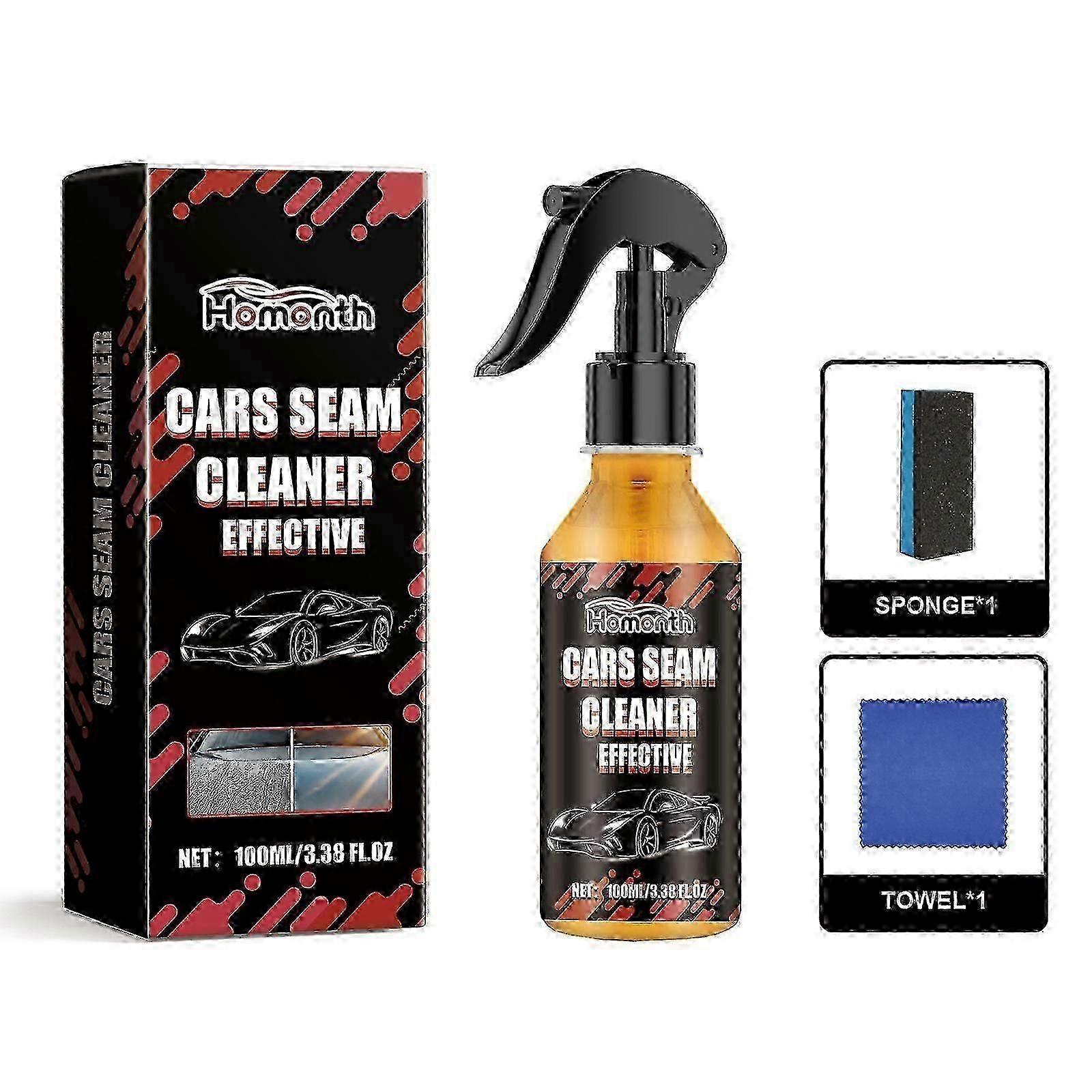 Car Water Stain Cleaner, Easy Stain Remover for Gaps, Includes Towel & Sponge