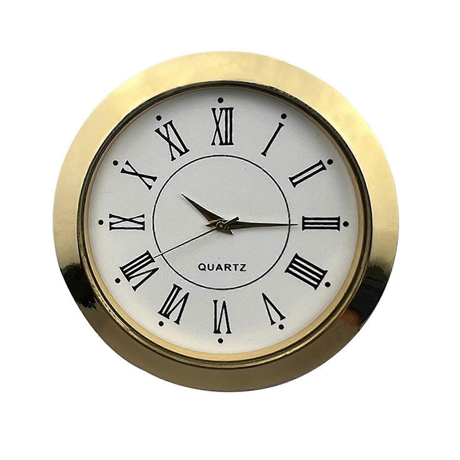 DIY 55mm Round Clock Head with Arabic/Roman Numerals Perfect for Crafting and Repairing Multicolor
