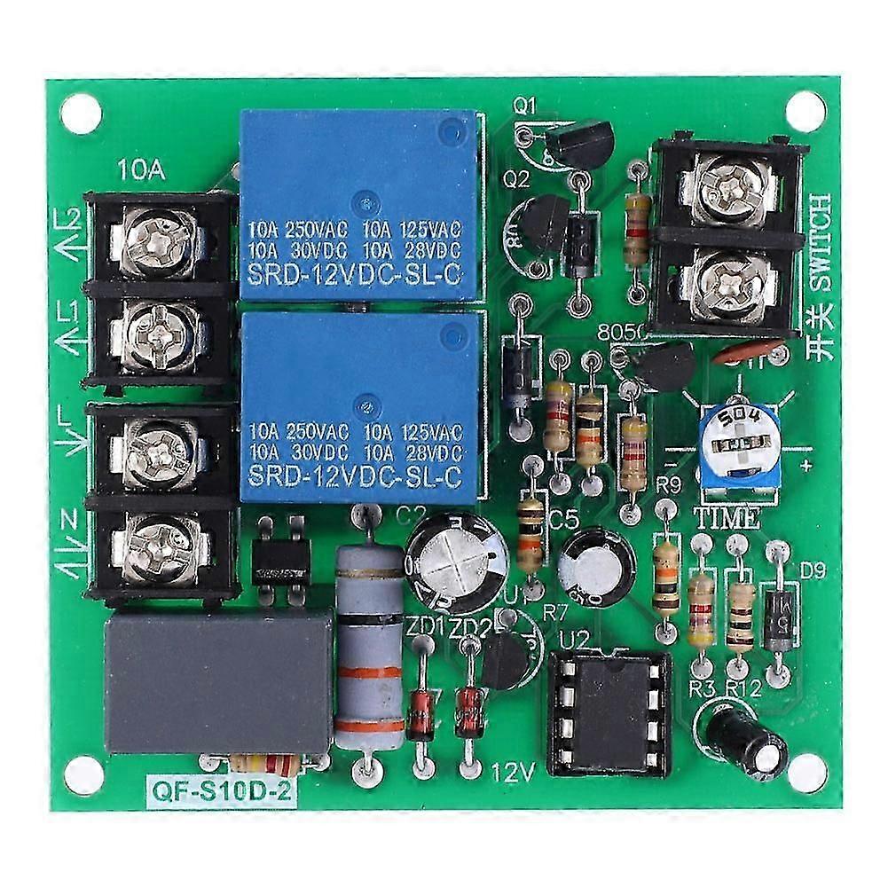 2 Channels Power Time Sequence Board QF-S10D-2 0.5-4S Adjustable 220V Time Sequence Module