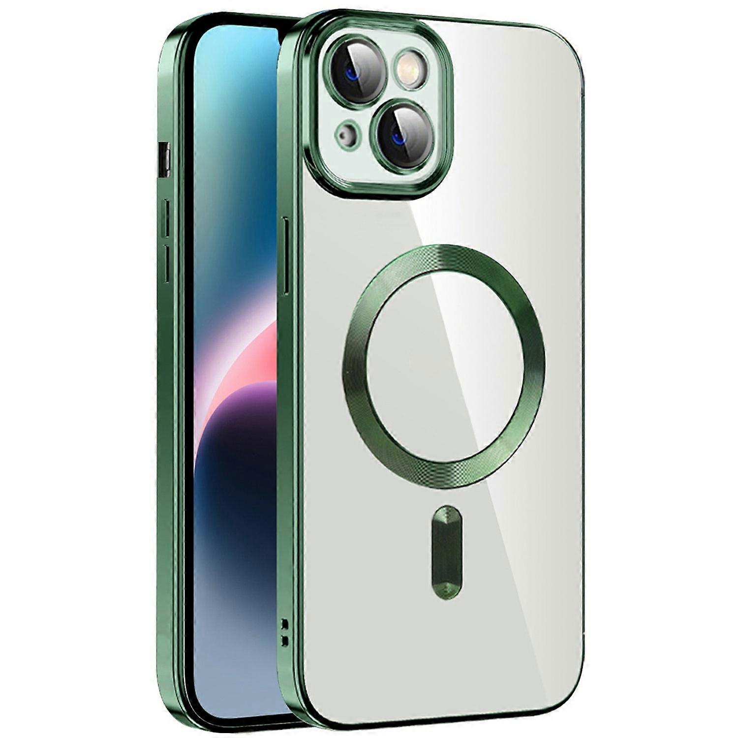 For iPhone 15 Plus Case Compatible with MagSafe TPU + PC Clear Back Cover