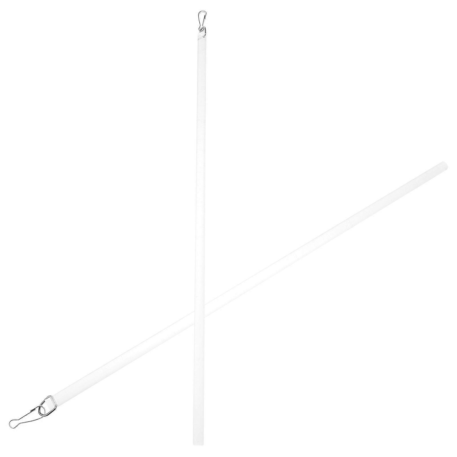 2 قطعة قضبان سحب الستار ، استبدال عصي العمياء من الأكريليك 43 سم مع عصي إمالة عمياء لنافذة هوك قضبان سحب لستارة نافذة فتاحة التبعي أبيض