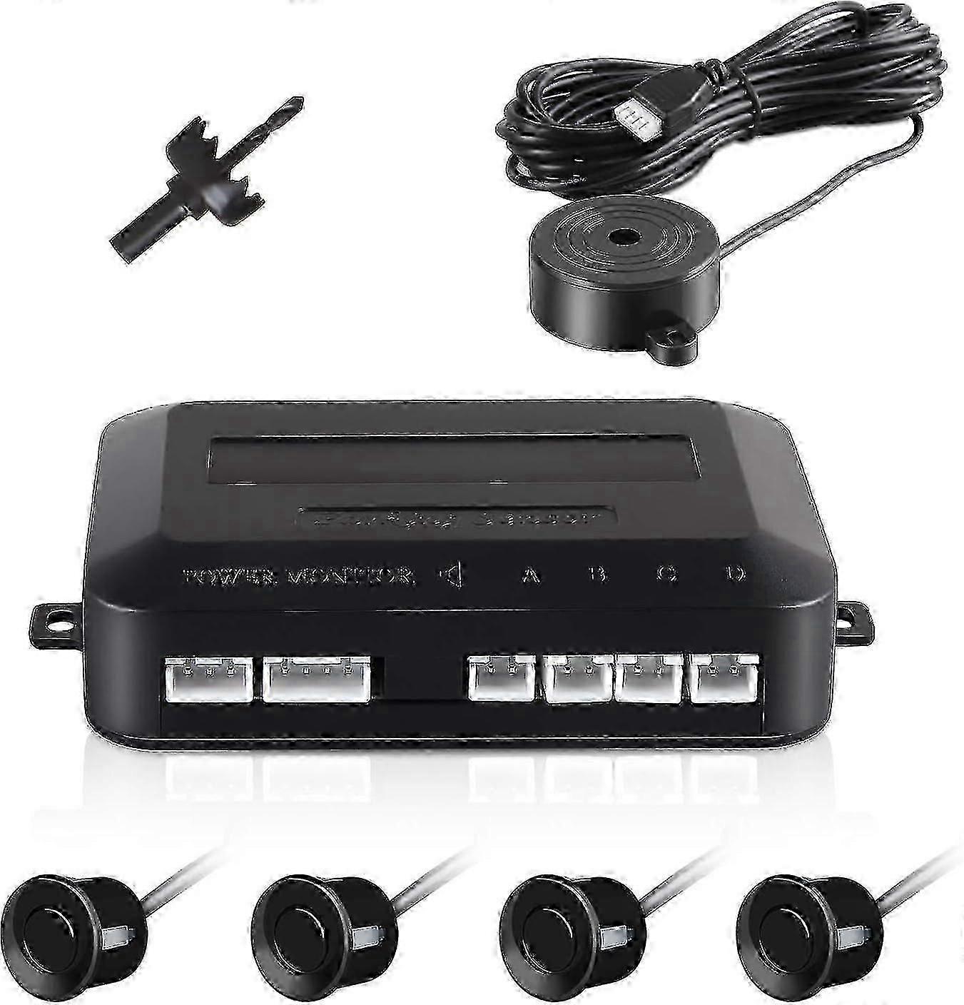 For Car Reversing Sensor, Auto Parking System Reversing Radar with Bibi Buzzer Alarm and 4 Sensors