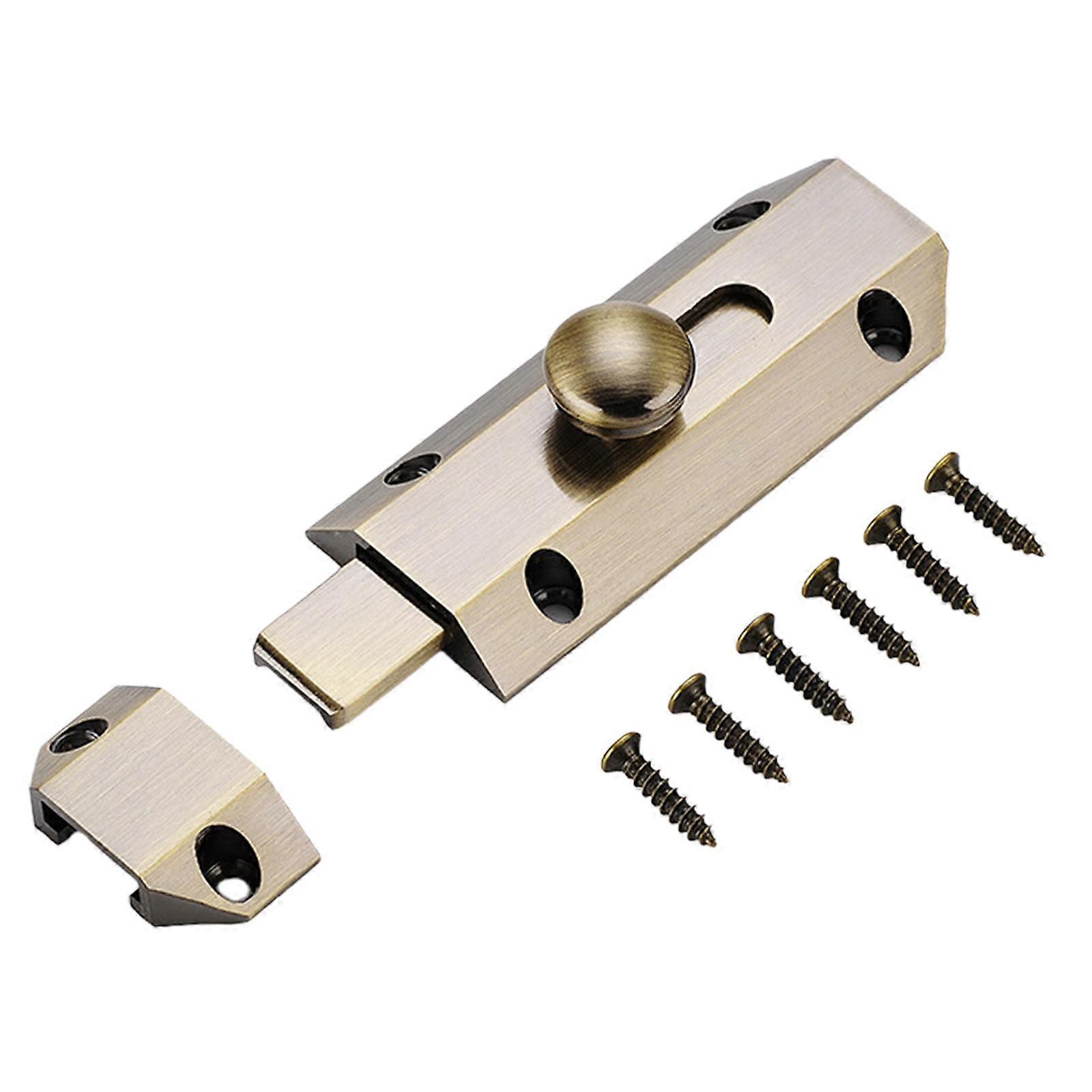 Multiunction Door Security Slide Lock Latch Thickened Rustproof Heavy Duty Brass