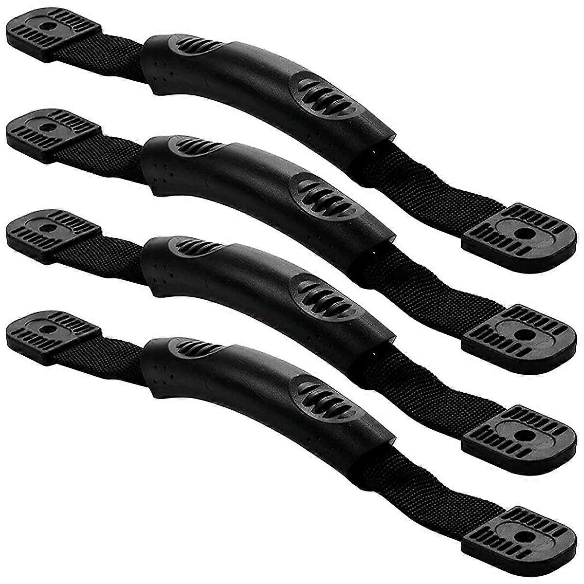 Kayak Carry Handle Kit with NonSlip Grooves for Boat Canoe Surfboard (Black)