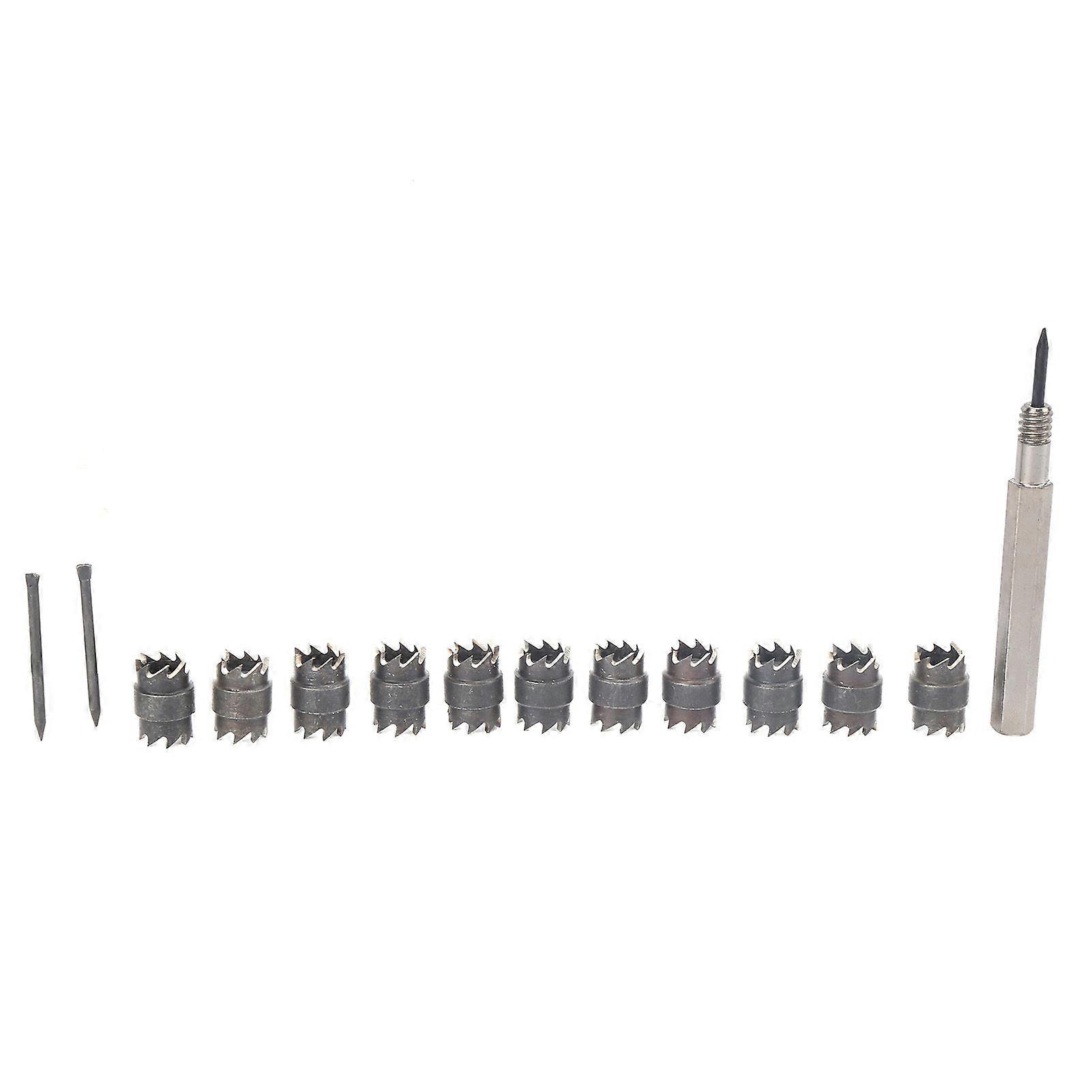 Hochwertiger Schweißpunktschneider Set 13 Stück 3/8" Drehpunktschweißschneider Entferner Bohrer zu