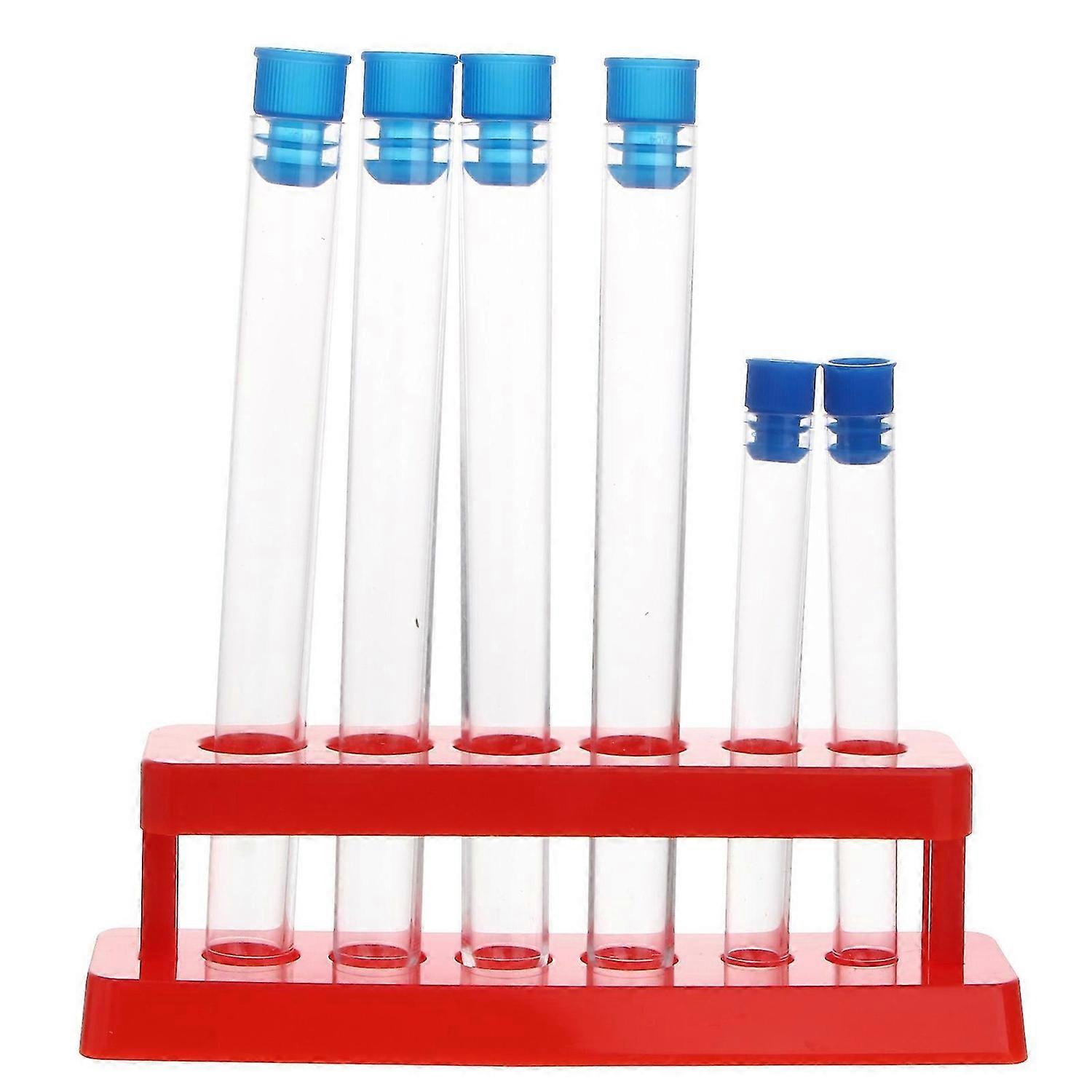 1 Set Plastic Test Tubes Storage Rack Scientific Experiment