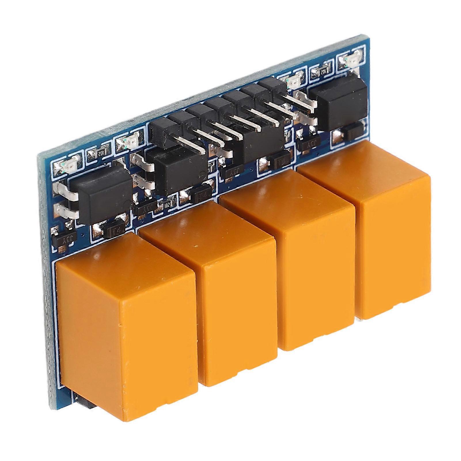 DC3.3‑5V HK Small Relay Module Light Indicator Anti Interference Micro Relay Board with Optocoupler 4 Channel 