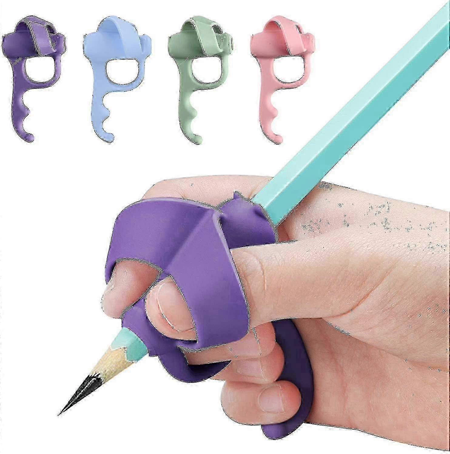 Ergonomic Pencil Grips for Children to Enhance Handwriting Skills, 5 Fingers Design for Comfortable Writing Experience
