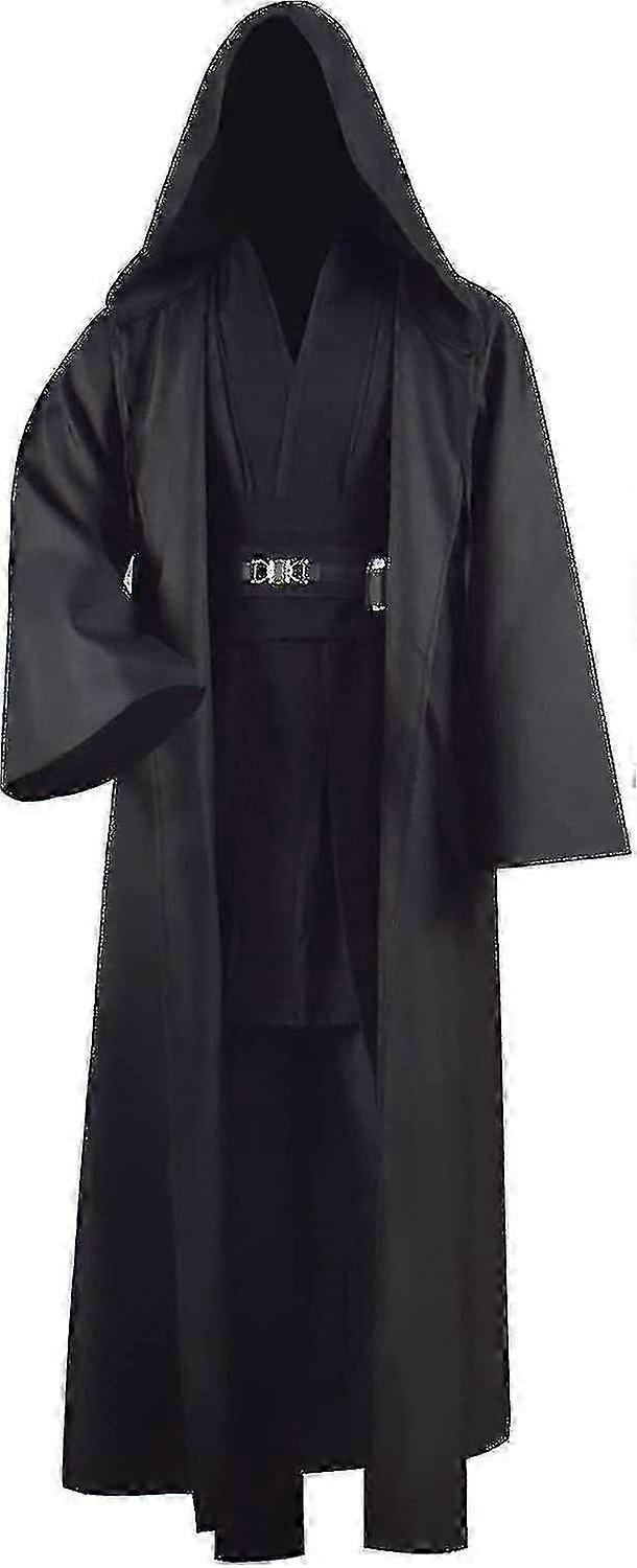 Adult Tunic Costume For Jedi Outfit Skywalker Halloween Cosplay Costume Hooded Robe Cloak Full Set Uniform Three Versions