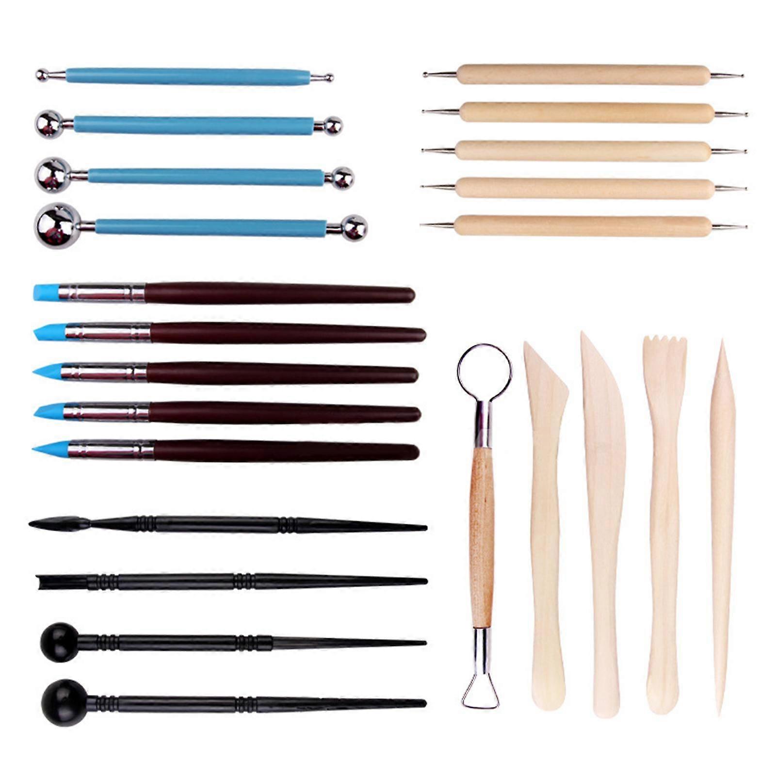 Dotting Tools Ball Styluses DIY Kit for Crafts Pottery Clay Modeling Embossing