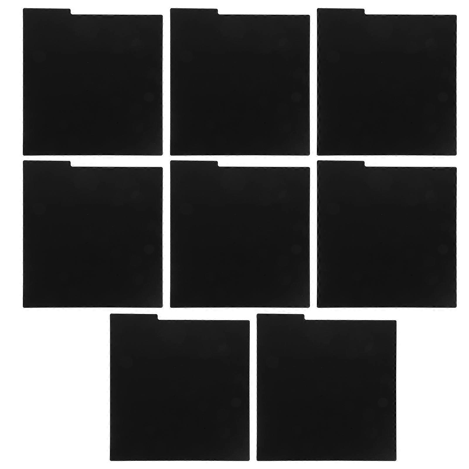 8PCS PVC Card Dividers for Record Classification – Shelf & Writable Organizers for Home, Office & Classroom Use